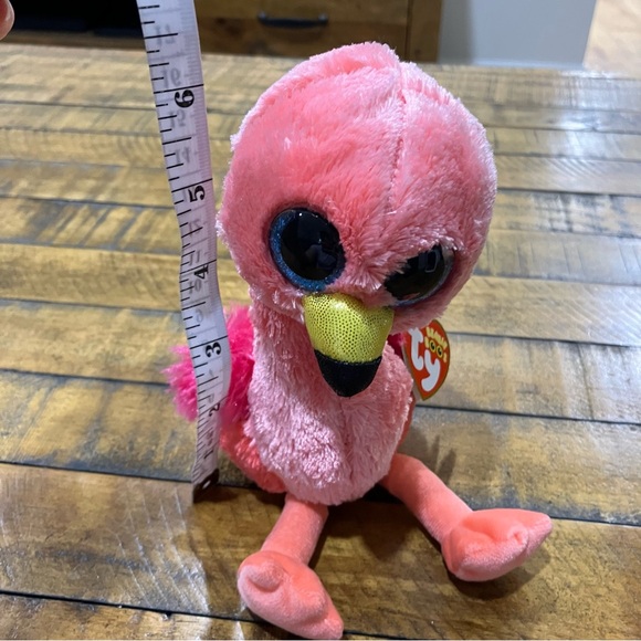 Ty Beanie Boos | Gilda the Flamingo stuffed animal - Picture 4 of 7